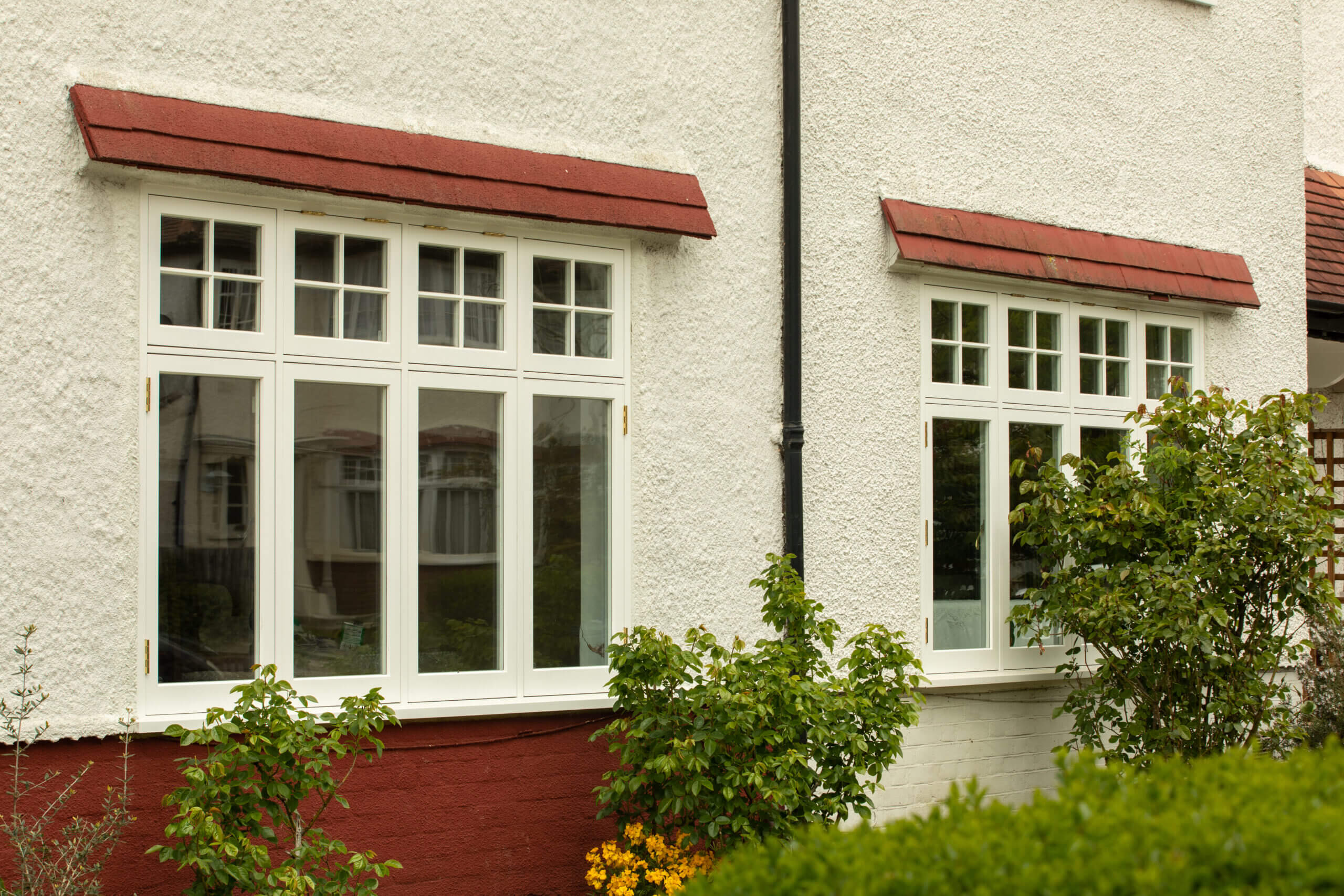 Wood casement windows
